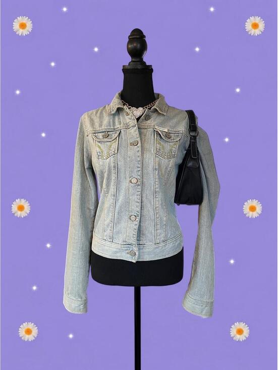 Hollister Jackets & Blazers - Vintage Y2K Hollister Preppy Light Wash Denim Jacket size medium 💙